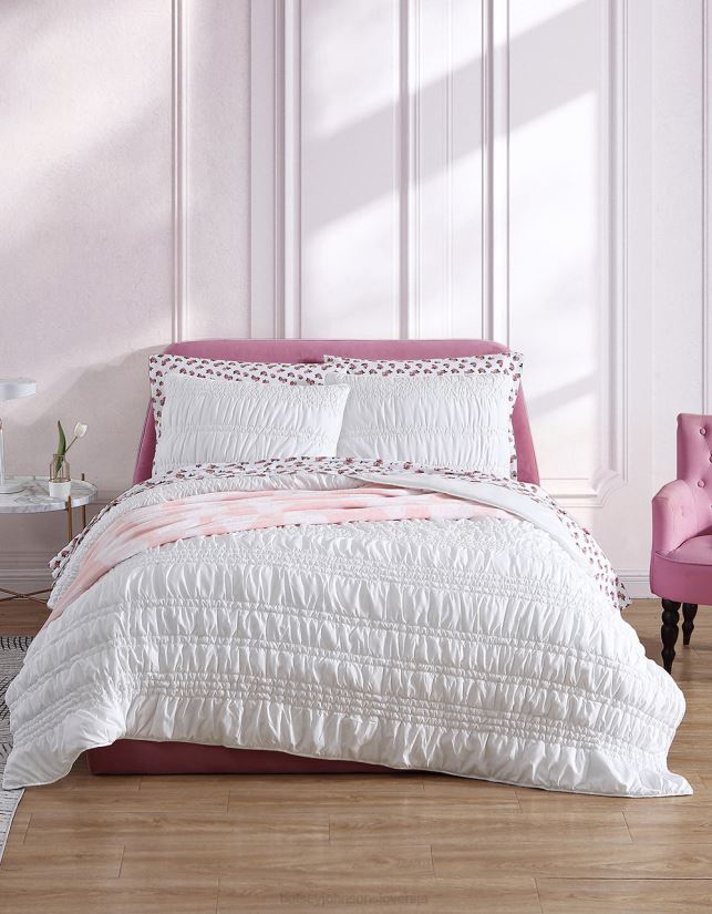 boudoir trdna bela full queen prešita odeja lažni komplet multiBetsey Johnson uniseks dodatki 664J2T419