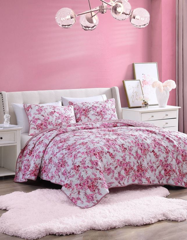 floral vineyard full queen quilt sham set rozaBetsey Johnson uniseks dodatki 664J2T417