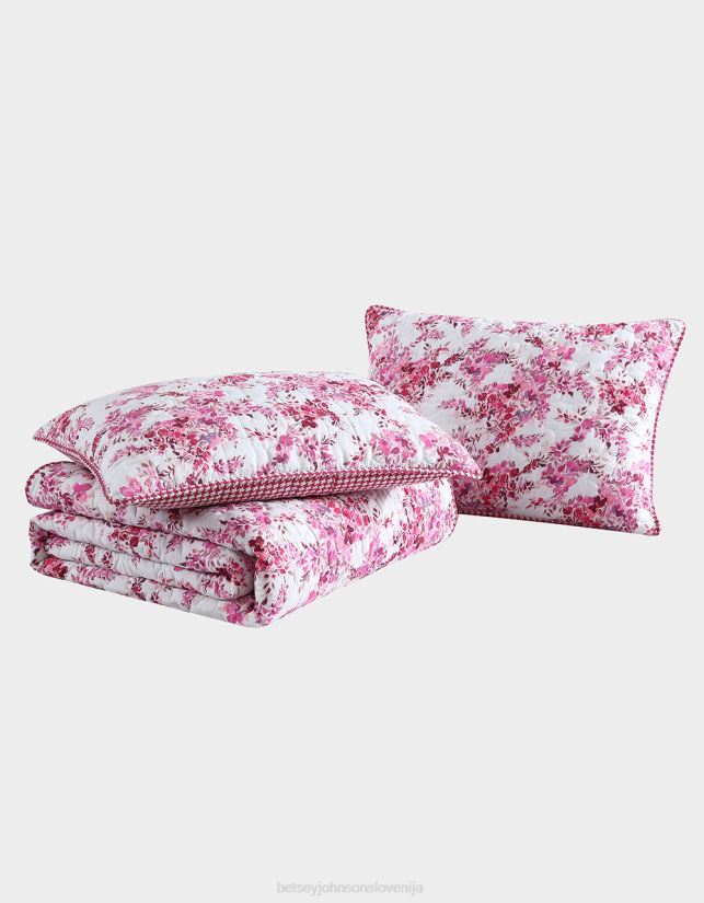 floral vineyard full queen quilt sham set rozaBetsey Johnson uniseks dodatki 664J2T417