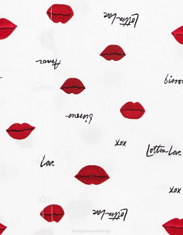 ljubezenske ustnice red queen komplet rjuh multiBetsey Johnson uniseks dodatki 664J2T396