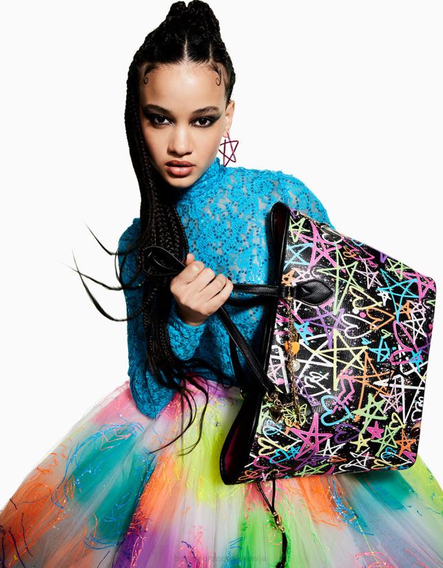 graffiti sweetie 2 torbica ČrnaBetsey Johnson ženske dodatki 664J2T207