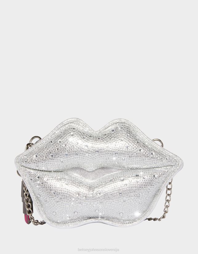 kič bere moje ustnice čez telo srebroBetsey Johnson ženske dodatki 664J2T213