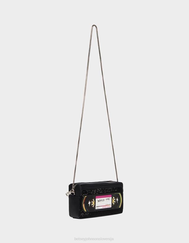 kič bodi prijazen previjanje vhs crossbody ČrnaBetsey Johnson ženske dodatki 664J2T223