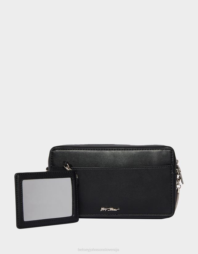 kič bodi prijazen previjanje vhs crossbody ČrnaBetsey Johnson ženske dodatki 664J2T223