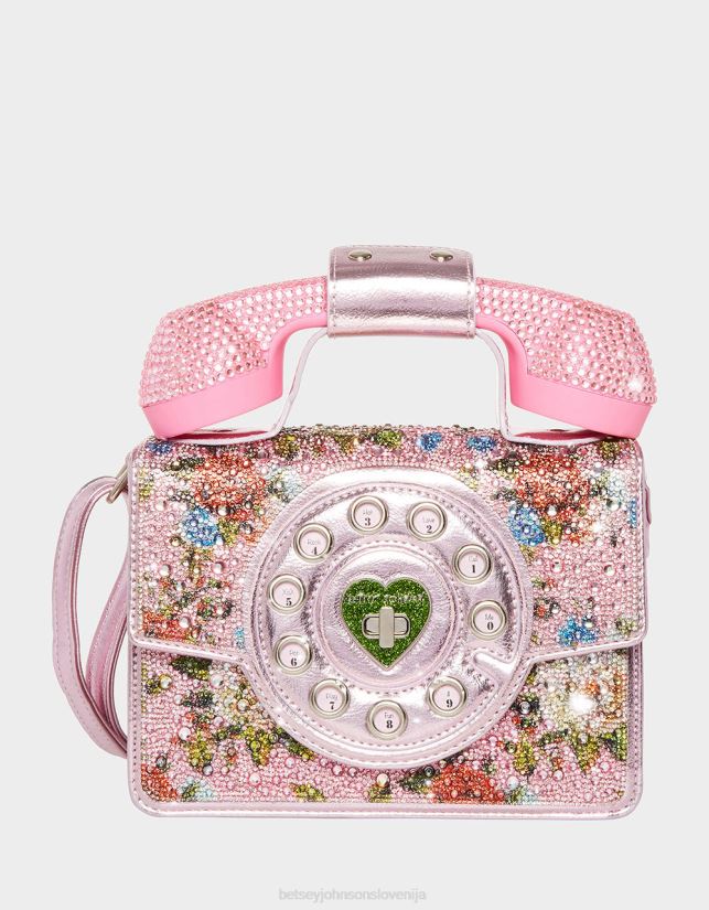 kič daj mi torbico za zvonjenje telefona rozaBetsey Johnson ženske dodatki 664J2T208