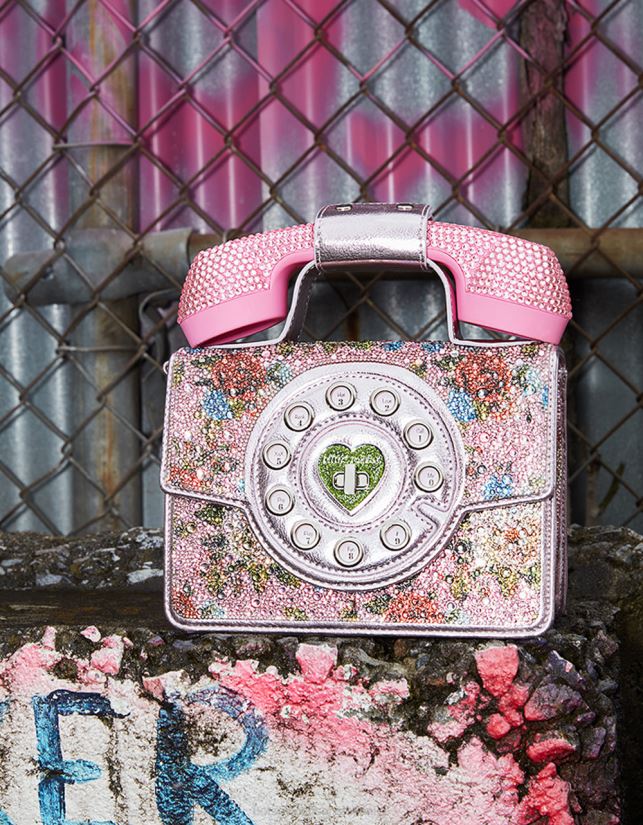 kič daj mi torbico za zvonjenje telefona rozaBetsey Johnson ženske dodatki 664J2T208