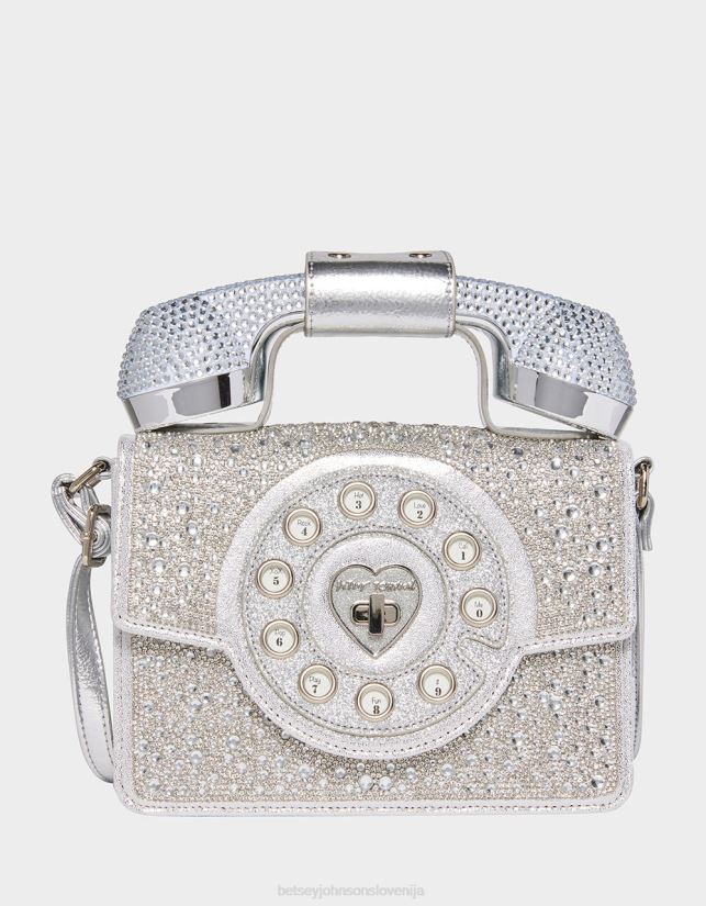 kič milijon zvezd torba za telefon srebroBetsey Johnson ženske dodatki 664J2T202