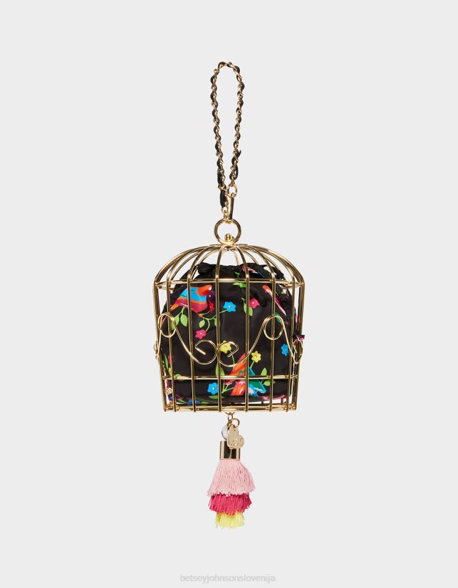 kič ptica je beseda kletka plesalka zapestnica črna multiBetsey Johnson ženske dodatki 664J2T230
