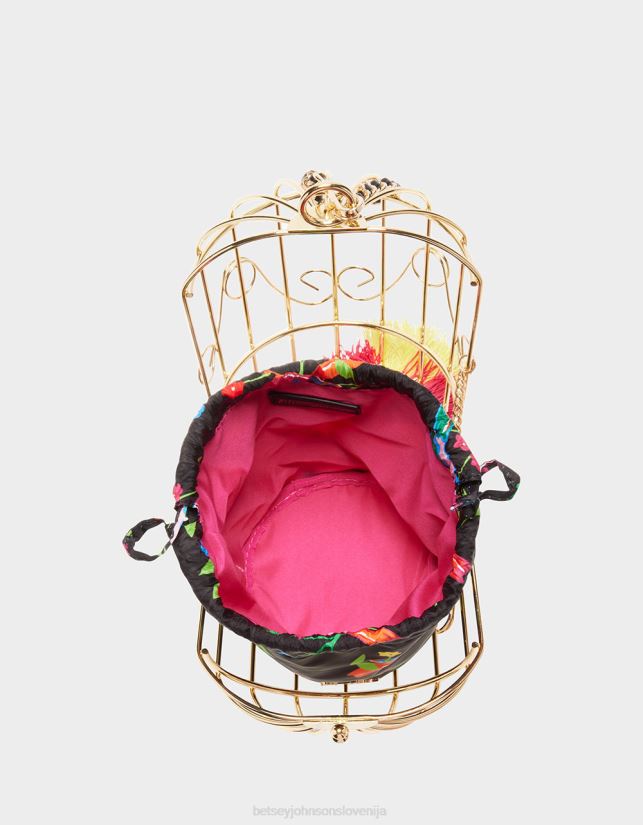 kič ptica je beseda kletka plesalka zapestnica črna multiBetsey Johnson ženske dodatki 664J2T230