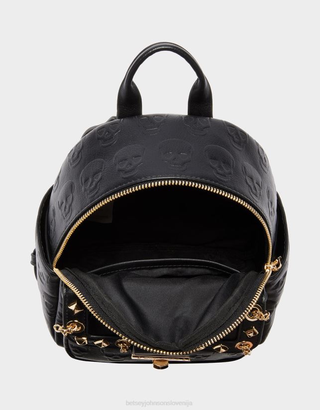 mini nahrbtnik no brainer skull ČrnaBetsey Johnson ženske dodatki 664J2T241