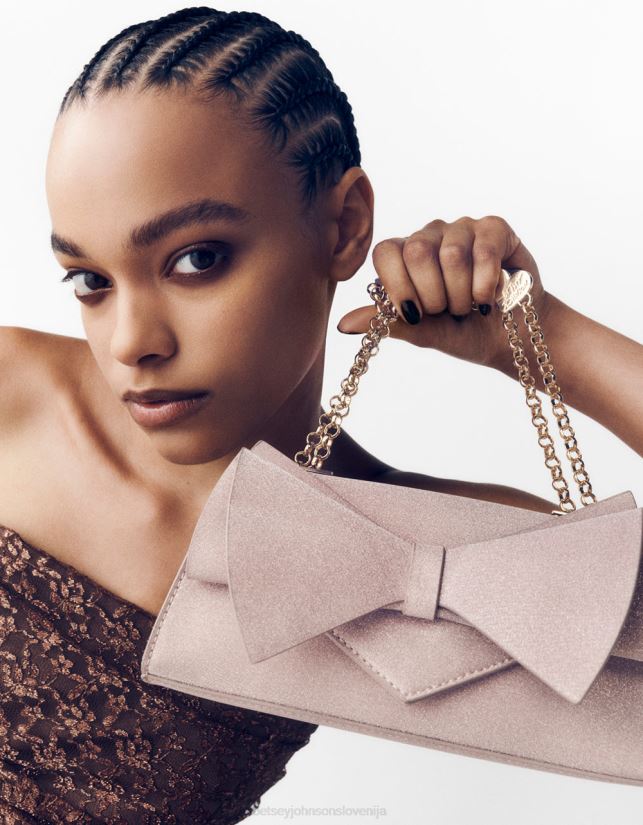 preklopna torba z oglatim lokom šampanjecBetsey Johnson ženske dodatki 664J2T249