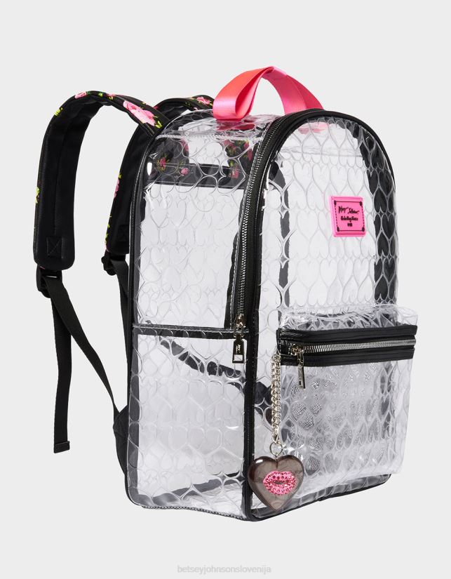 prozoren nahrbtnik z torbico ČrnaBetsey Johnson ženske dodatki 664J2T231