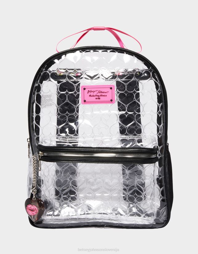 prozoren nahrbtnik z torbico ČrnaBetsey Johnson ženske dodatki 664J2T231