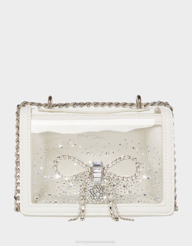 prozorna preklopna torba s pentljo iz kamenčkov belaBetsey Johnson ženske dodatki 664J2T225