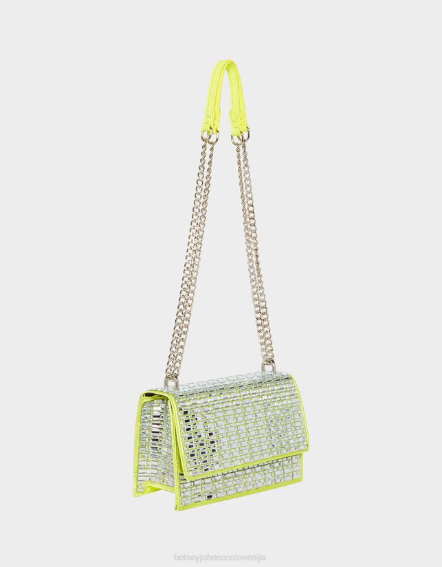sijaj na preklopni torbi z zavihkom citronBetsey Johnson ženske dodatki 664J2T239