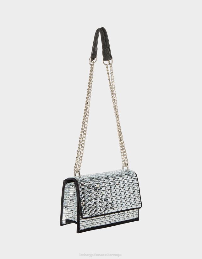 sijaj na preklopni torbi z zavihkom ČrnaBetsey Johnson ženske dodatki 664J2T256