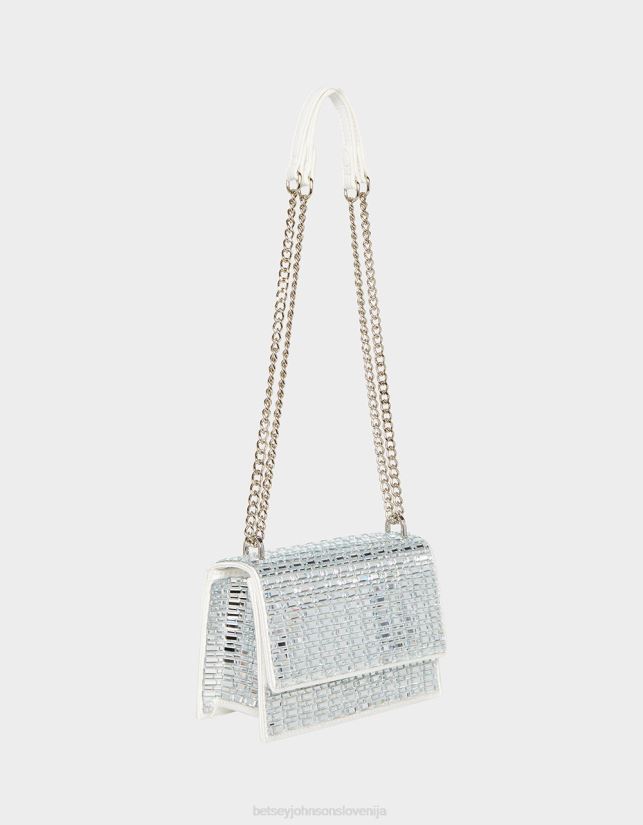 sijaj na preklopni torbi z zavihkom slonovinaBetsey Johnson ženske dodatki 664J2T242