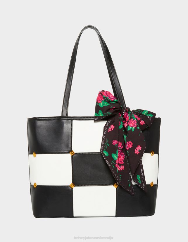 tic tac tote (z igralnimi kosi) črnobelaBetsey Johnson ženske dodatki 664J2T229