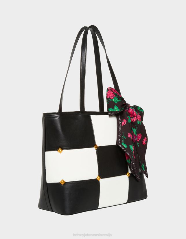 tic tac tote (z igralnimi kosi) črnobelaBetsey Johnson ženske dodatki 664J2T229
