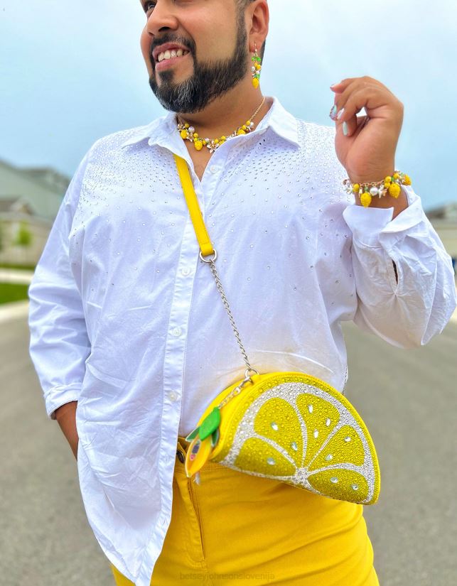 lemon drop shaky lemon ogrlica rumenaBetsey Johnson ženske nakit 664J2T315