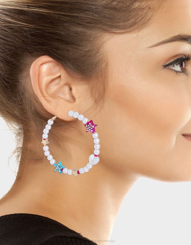 kidult kitsch pearl bead obroči multiBetsey Johnson ženske nakit 664J2T360