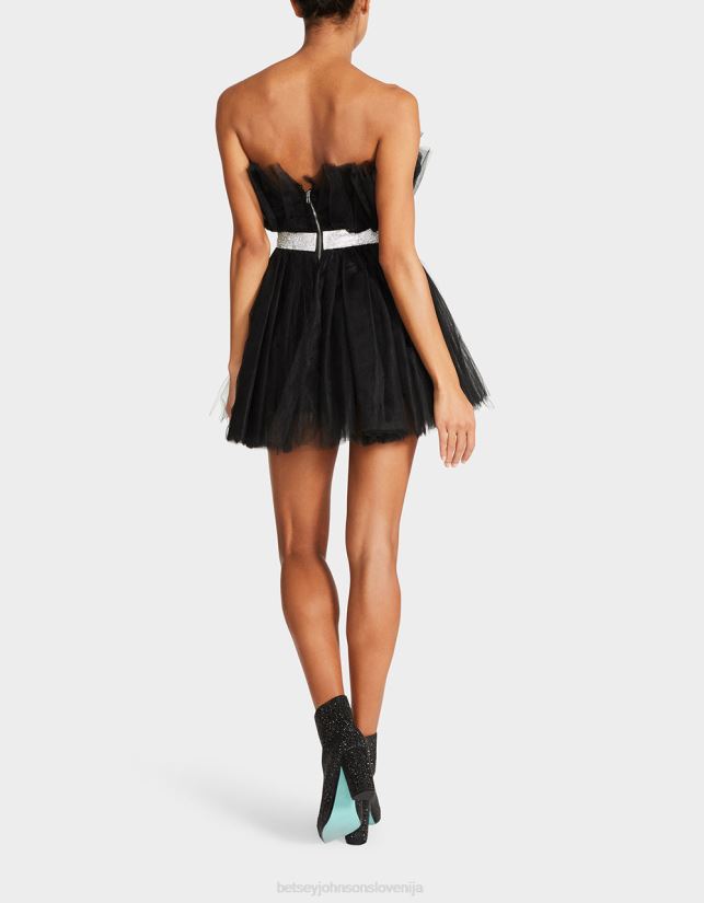 Showstopper mini obleka iz tila ČrnaBetsey Johnson ženske oblačila 664J2T289