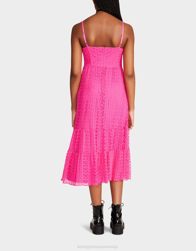 ava midi obleka s korzetom rozaBetsey Johnson ženske oblačila 664J2T285