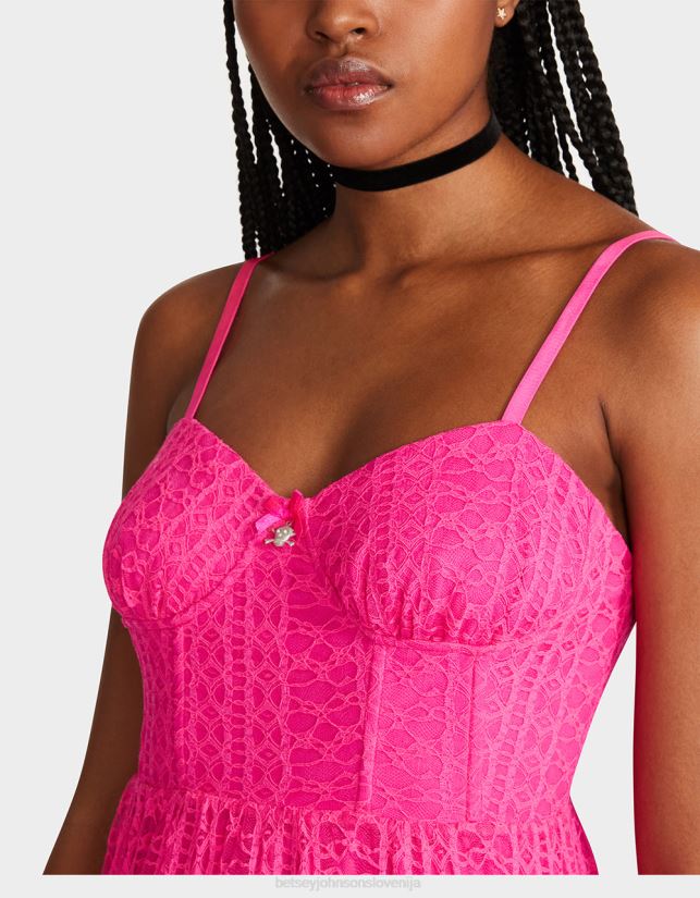 ava midi obleka s korzetom rozaBetsey Johnson ženske oblačila 664J2T285