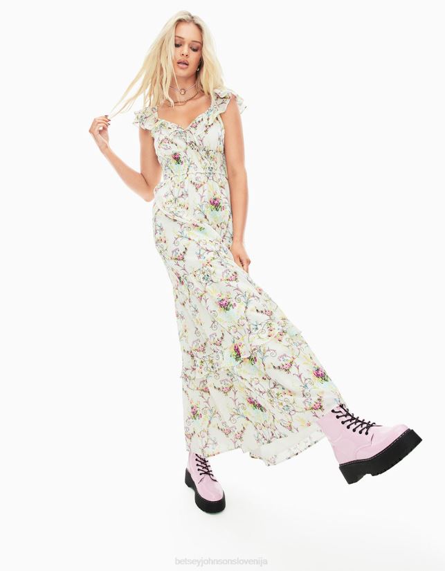 maksi obleka vine and dine belaBetsey Johnson ženske oblačila 664J2T280
