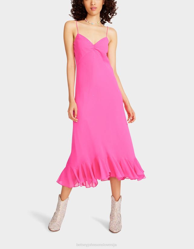 malo bleščeča slip obleka rozaBetsey Johnson ženske oblačila 664J2T301