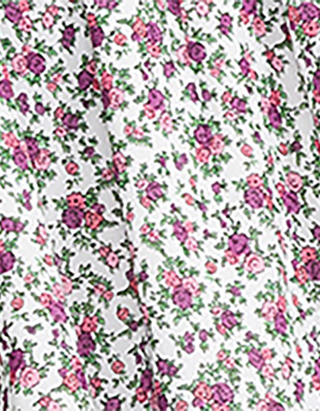 vintage bela mini obleka s cvetličnim motivom multiBetsey Johnson ženske oblačila 664J2T300